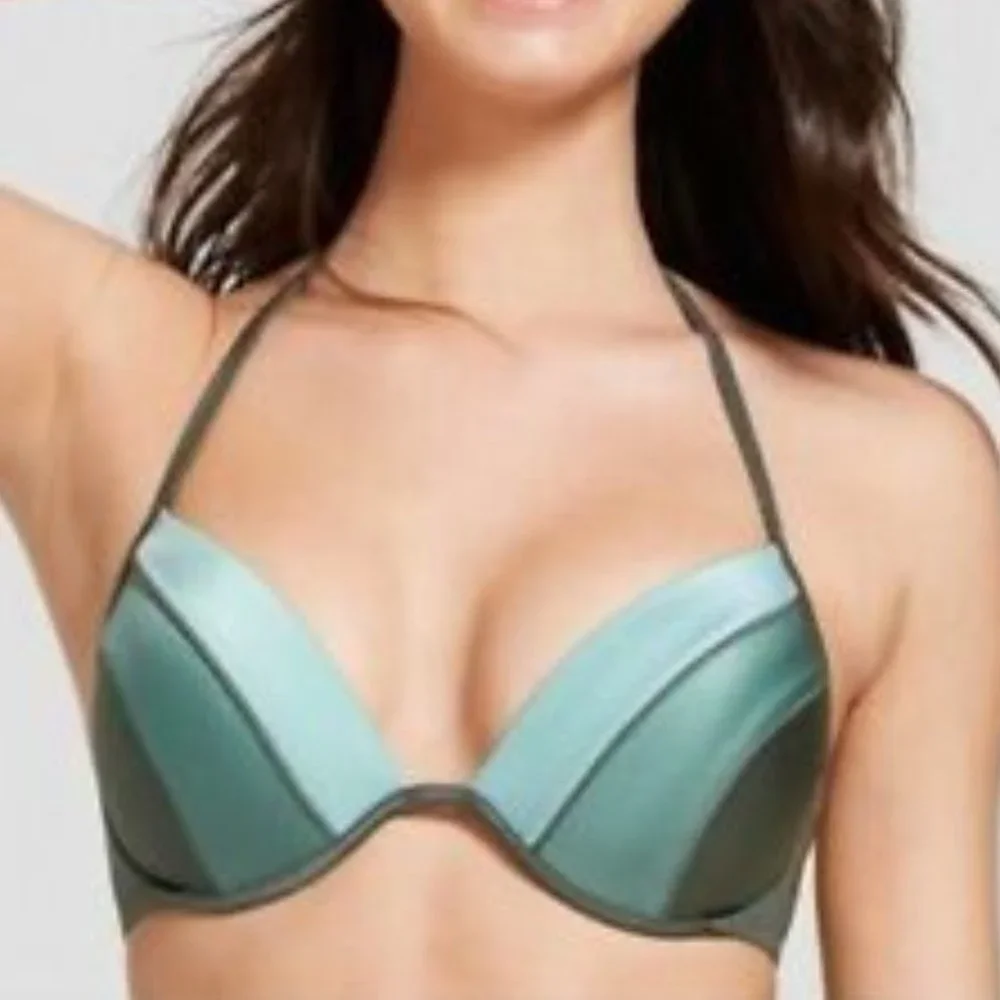 Shade & Shore Bikini Top Army Green - Picture 1 of 8